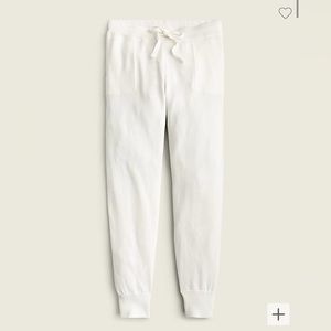 J Crew Cashmere Cotton Sweatpants Ivory L